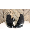 Luxury Men's Spats Black Alcantara® gaiters for elegant men dandy loving the vintage style