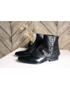 Luxury Men's Spats lamb leather Black color gaiters for elegant men dandy loving the vintage style