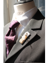 Rome - Lapel Pin Embroidered brooch haute-couture for Stylish Men