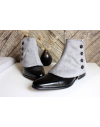 Luxury Men's Spats Grey Cashmere wool gaiters for elegant men dandy loving the vintage style