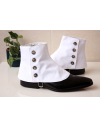 Luxury Men's Spats Pure White Cotton twill gaiters for elegant men dandy loving the vintage style